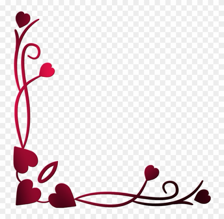 Free: Love Blogger Valentine's Day - Love Border Design Png - nohat.cc