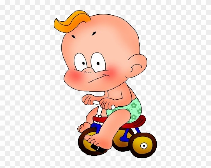 Baby bike cartoon best sale