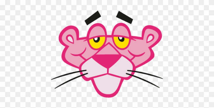 Free: Pink Panther Vector - Pink Panther Face Mask - nohat.cc