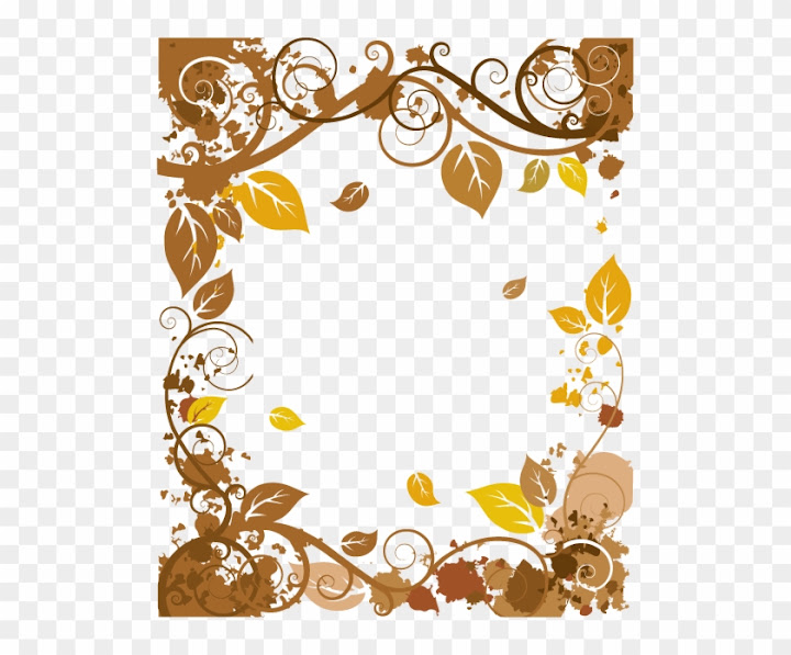 Free: Vector Autumn Leaves Border 507*617 Transprent Png - November ...